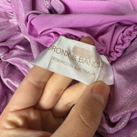 Bronx & Banco Zoe Lilac Maxi Gown Dress - Picture 6 of 6